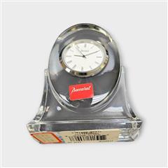 BACCARAT Tranquility Crystal Art Glass Desk Clock 4